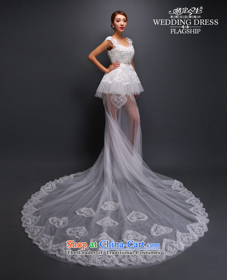 Love of the overcharged Korean word shoulder lace wedding dress autumn graphics thin stylish trailing white tailor-made exclusively any pictures, prices, brand platters! The elections are supplied in the national character of distribution, so action, buy now enjoy more preferential! As soon as possible.
