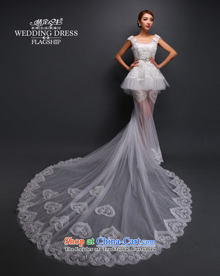 Love of the overcharged Korean word shoulder lace wedding dress autumn graphics thin stylish trailing white tailor-made exclusively any pictures, prices, brand platters! The elections are supplied in the national character of distribution, so action, buy now enjoy more preferential! As soon as possible.