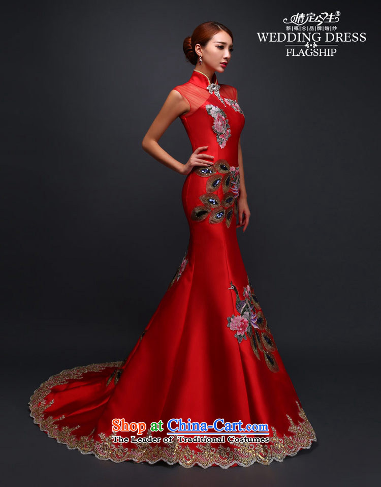 Love of the life of the word marriages retro shoulder crowsfoot tail evening dresses new peacock wedding dress marriage bows services tailor-made exclusively concept red picture, prices, brand platters! The elections are supplied in the national character of distribution, so action, buy now enjoy more preferential! As soon as possible.