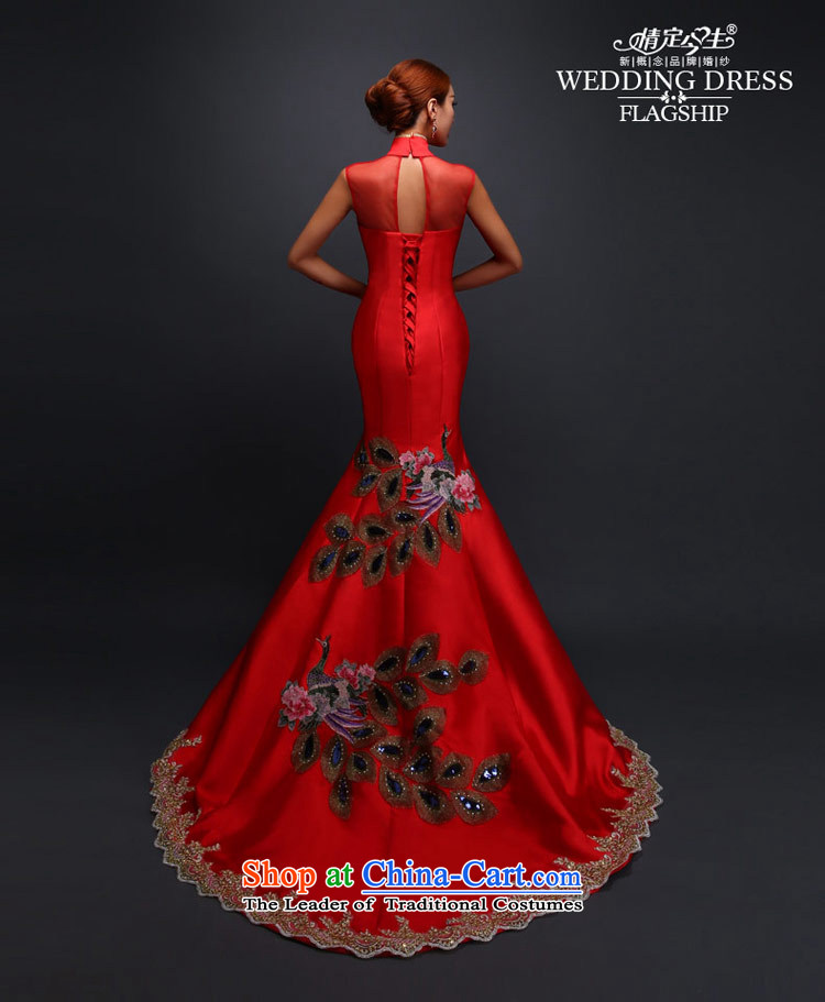 Love of the life of the word marriages retro shoulder crowsfoot tail evening dresses new peacock wedding dress marriage bows services tailor-made exclusively concept red picture, prices, brand platters! The elections are supplied in the national character of distribution, so action, buy now enjoy more preferential! As soon as possible.