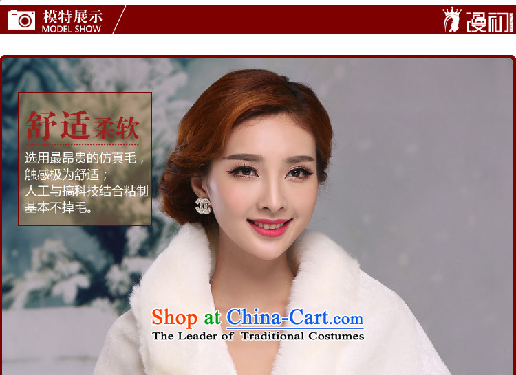 The beginning of the new definition of autumn and winter bride welcome drink marriage rough edges wedding dresses increase wedding dresses Warm White-haired pictures, gross price, brand platters! The elections are supplied in the national character of distribution, so action, buy now enjoy more preferential! As soon as possible.