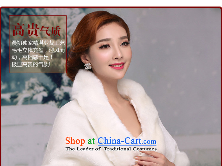 The beginning of the new definition of autumn and winter bride welcome drink marriage rough edges wedding dresses increase wedding dresses Warm White-haired pictures, gross price, brand platters! The elections are supplied in the national character of distribution, so action, buy now enjoy more preferential! As soon as possible.