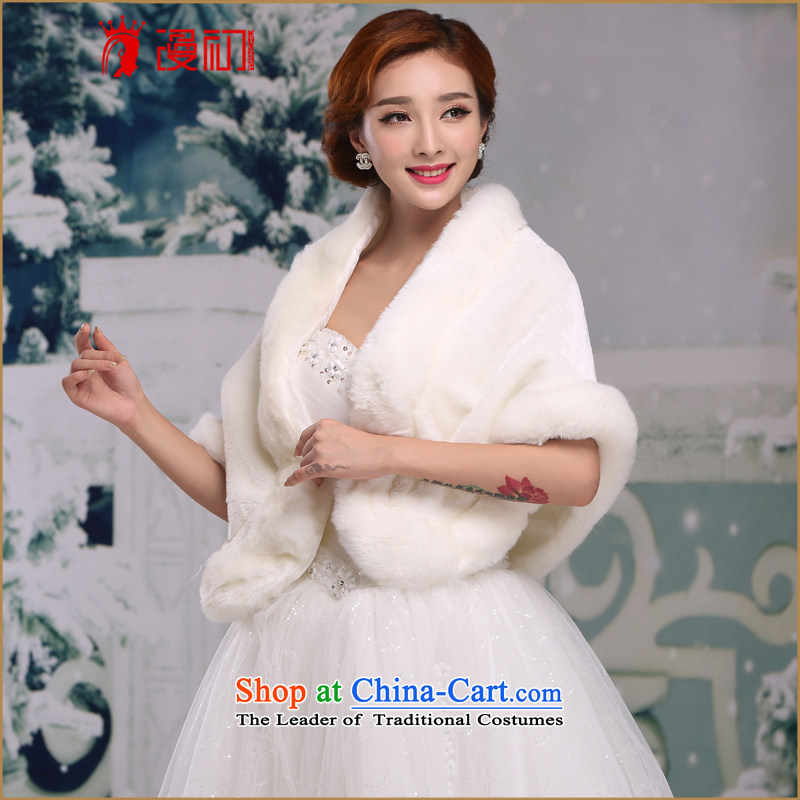 The beginning of the new definition of autumn and winter bride welcome drink marriage rough edges wedding dresses increase wedding dresses warm white shawl, spilling gross beginning , , , shopping on the Internet