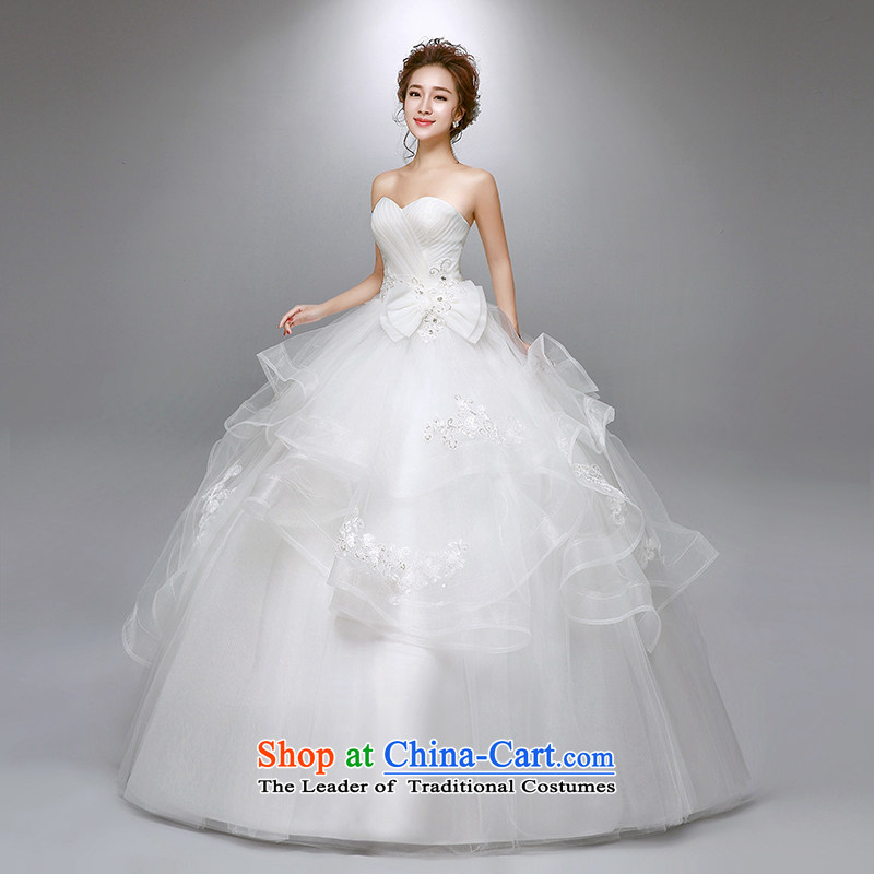 The leading edge of the days of the wedding dresses 2015 new anointed chest lace, Japan and the ROK to align the wedding dress 1758 White XXL 2.3 feet waistline, the dream of the day the , , , shopping on the Internet