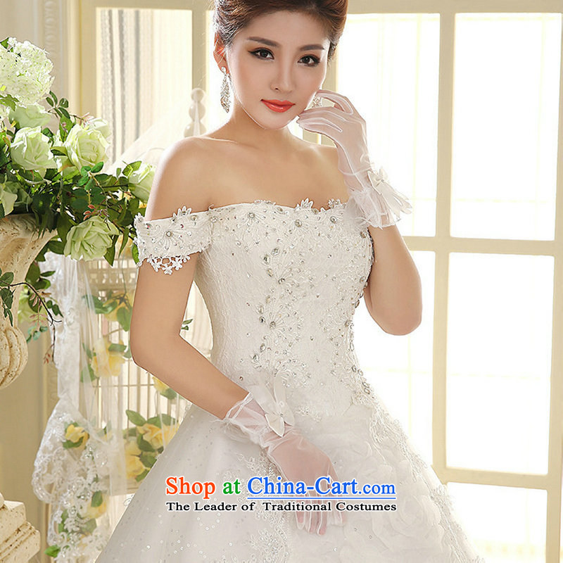 Yet, a white female wedding dresses Korean word shoulder retro lace, White M naoji xs1011 a , , , shopping on the Internet