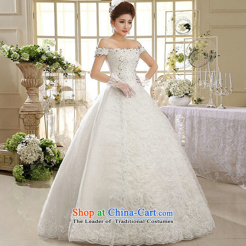 Yet, a white female wedding dresses Korean word shoulder retro lace, White M naoji xs1011 a , , , shopping on the Internet