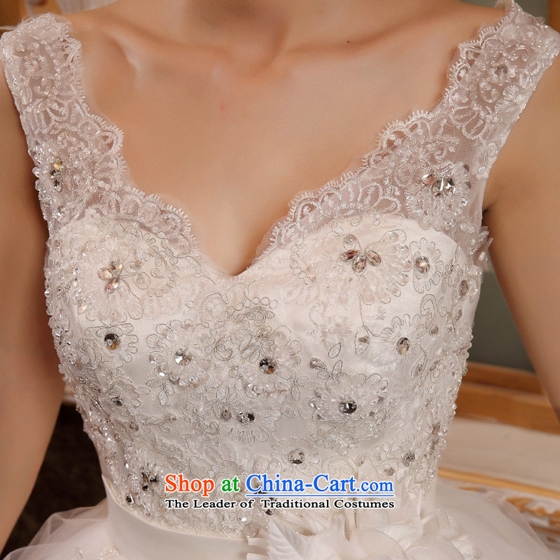 The privilege of serving-leung Korean brides wedding Top Loin of pregnant women wedding dresses 2015 new larger mm thick white 4XL, custom services-Leung has been pressed to online shopping