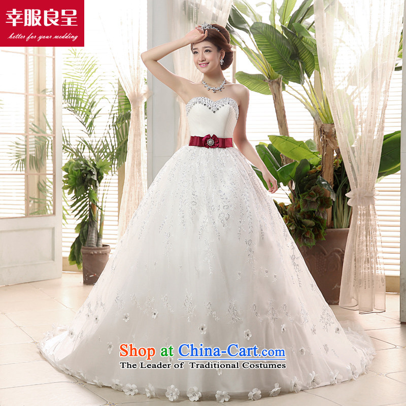 The privilege of serving-leung tail wedding dresses 2015 new marriages Korean sweet Princess Mary Magdalene Chest White - 5 day shipping XL-5 Day Shipping, as a service-leung , , , shopping on the Internet