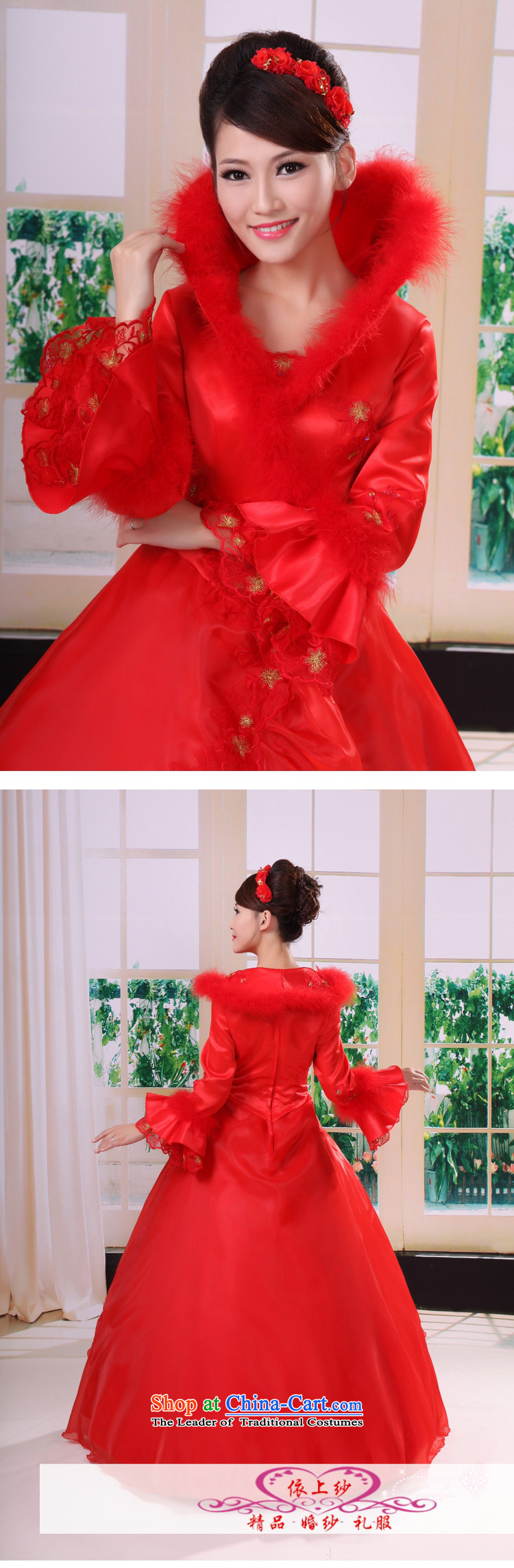 Yong-yeon and elegant atmosphere of winter clothing clip 2015 Cotton wedding dresses long-sleeved winter) wedding dresses red 4,026 red , prices, Photo L brand platters! The elections are supplied in the national character of distribution, so action, buy now enjoy more preferential! As soon as possible.