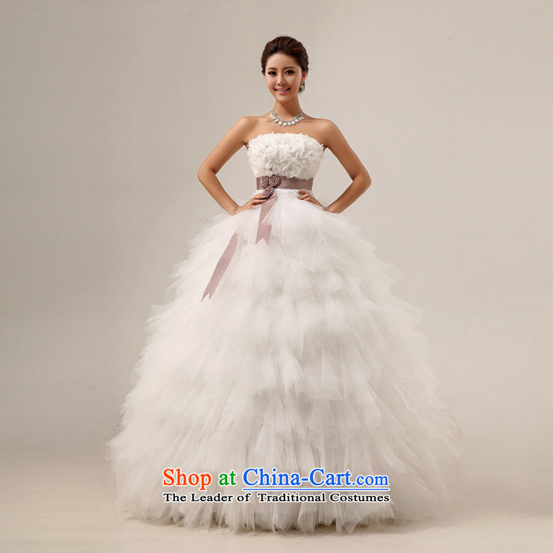 The privilege of serving the new 2015-leung and Chest Flower sweet to align with the princess bon bon wedding dresses hotel white?L
