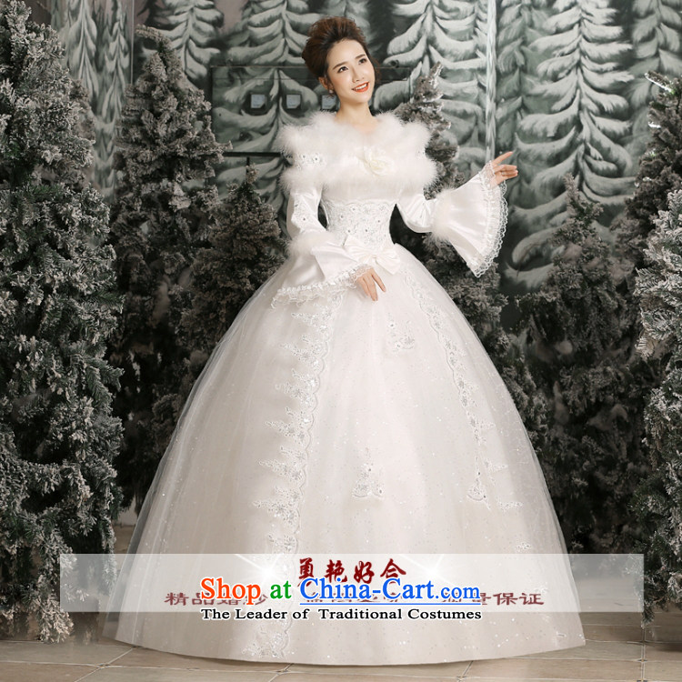 Yong-yeon and wedding dresses new 2015 Winter Korean wedding winter long-sleeved gross for thick winter, wedding made no size white returning picture, prices, brand platters! The elections are supplied in the national character of distribution, so action, buy now enjoy more preferential! As soon as possible.