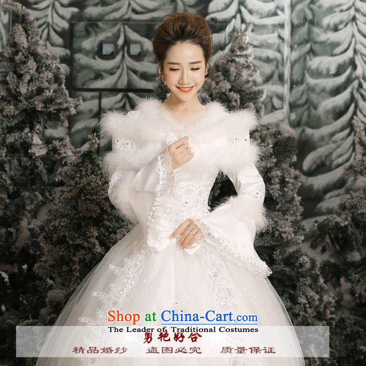 Yong-yeon and wedding dresses new 2015 Winter Korean wedding winter long-sleeved gross for thick winter, wedding made no size white returning picture, prices, brand platters! The elections are supplied in the national character of distribution, so action, buy now enjoy more preferential! As soon as possible.