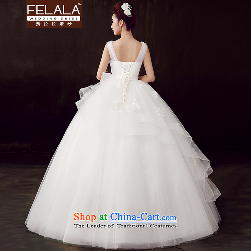 Ferrara 2015 new beaded water drilling marriages romantic sweet bon bon skirt L(2 feet) of Ferrara wedding (FELALA) , , , shopping on the Internet