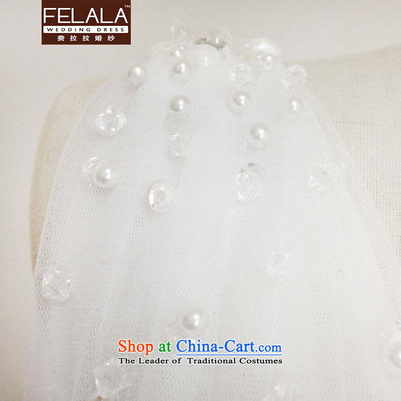 Ferrara 2015 new beaded water drilling marriages romantic sweet bon bon skirt L(2 feet) of Ferrara wedding (FELALA) , , , shopping on the Internet