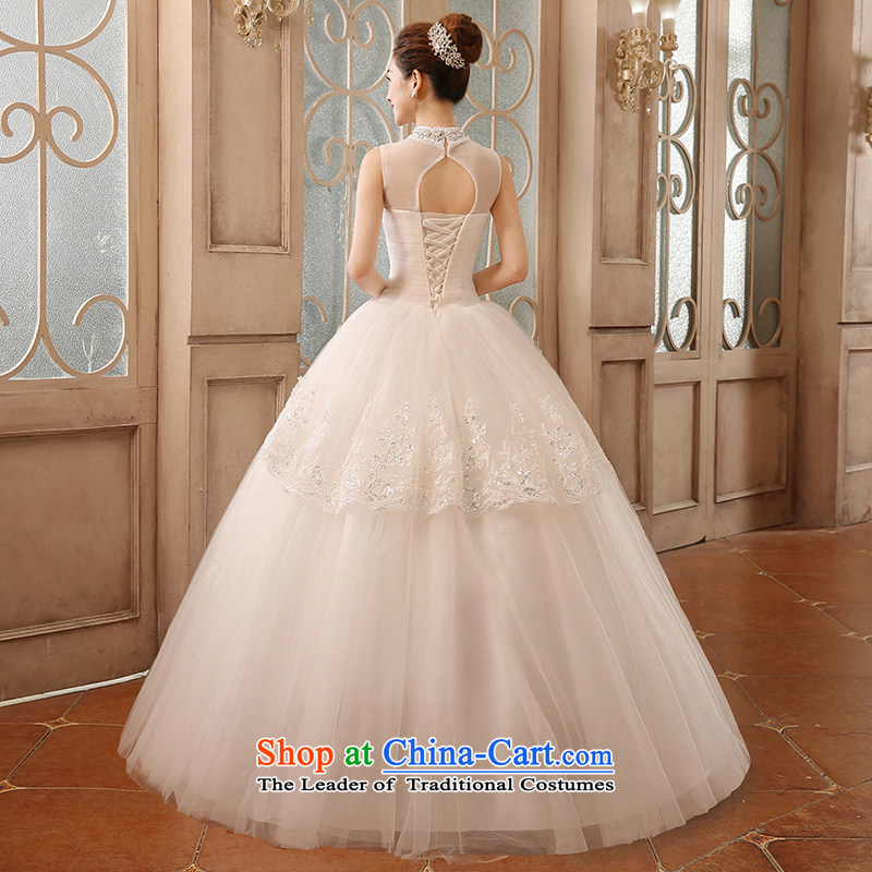 Hiv Miele Wedding 2015 new bride Korean lace Diamond Flower anointed chest collar princess shoulder to align graphics Sau San thin yarn strap H-77 white L, HIV Miele shopping on the Internet has been pressed.