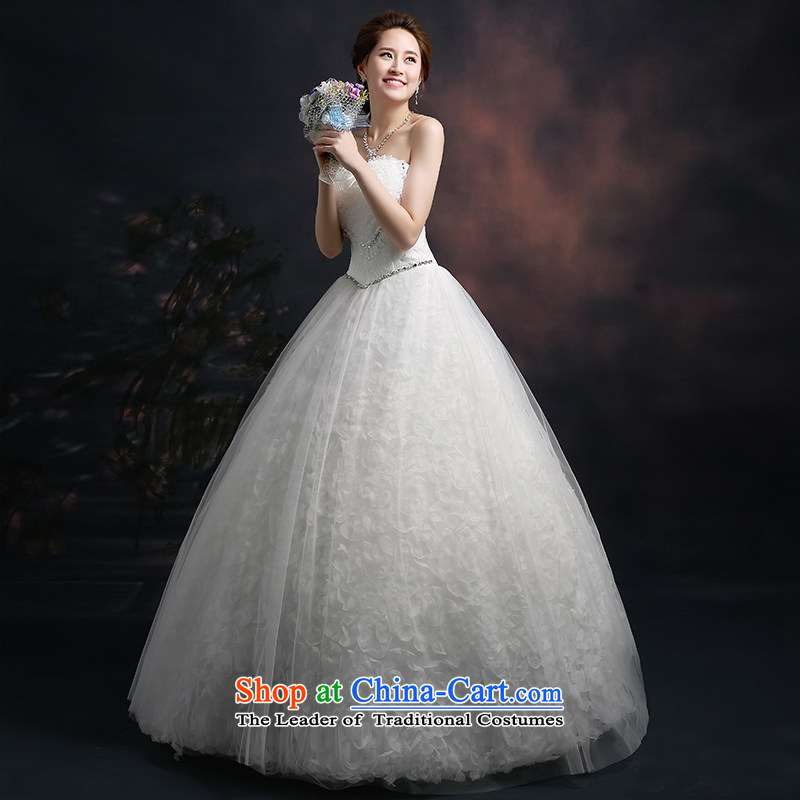 Beverly Ting anointed chest wedding dresses New Spring/Summer 2015 new Korean autumn graphics thin stylish large lace wedding align to bind with the white M, Sau San Ting (tingbeier Beverly) , , , shopping on the Internet