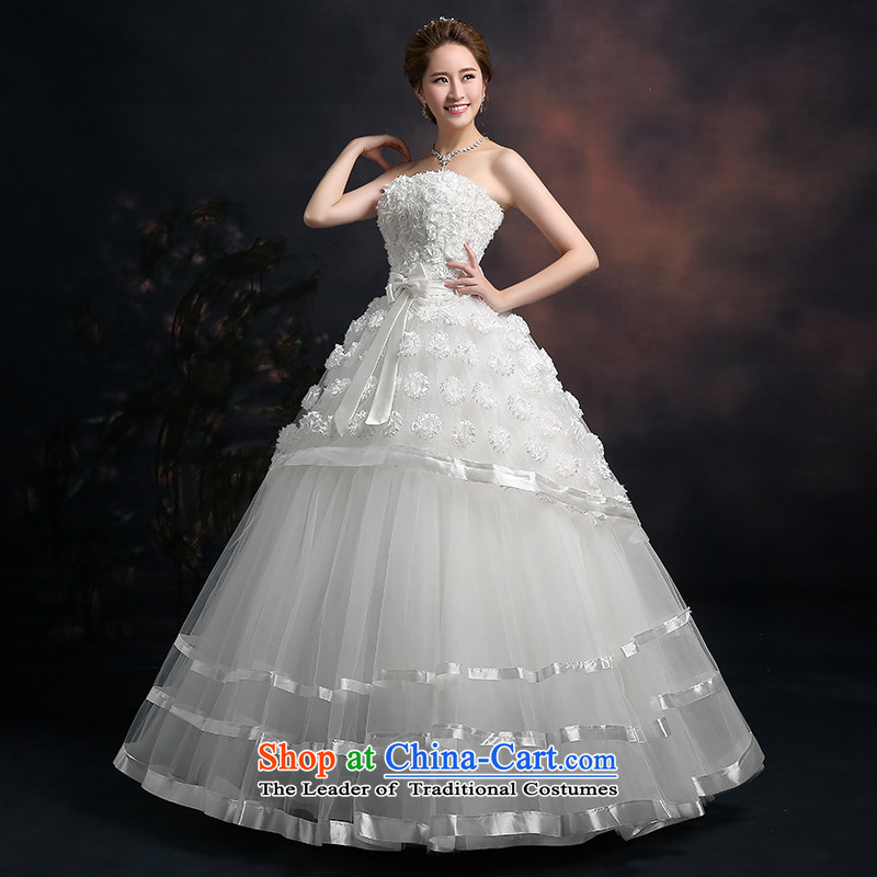 Beverly Ting wedding dresses 2015 new spring and summer wedding dresses Lace Embroidery wiping the chest to align the marriage Korean large wedding white , Beverly (tingbeier ting) , , , shopping on the Internet