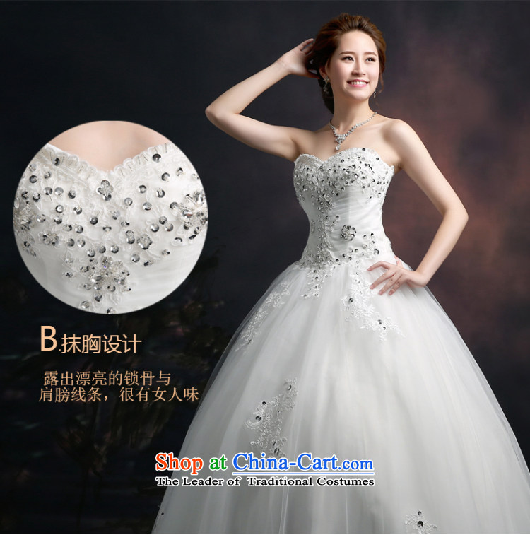 Beverly Ting Wedding 2015 new stylish spring and summer to align the bride, wipe the chest diamond Sau San won video graphics thin wedding summer lace white XL Photo, prices, brand platters! The elections are supplied in the national character of distribution, so action, buy now enjoy more preferential! As soon as possible.