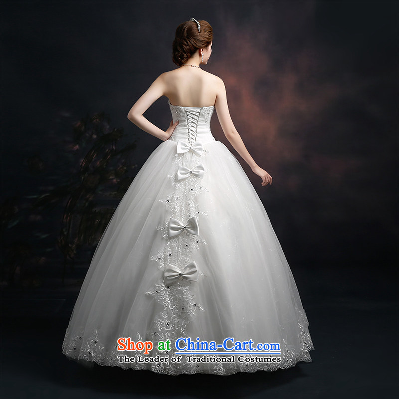 Beverly Ting 2015 new spring and summer wedding heart-shaped anointed chest Korean fashion lace wedding dresses Foutune of video thin straps bow tie white L, Beverly (tingbeier ting) , , , shopping on the Internet
