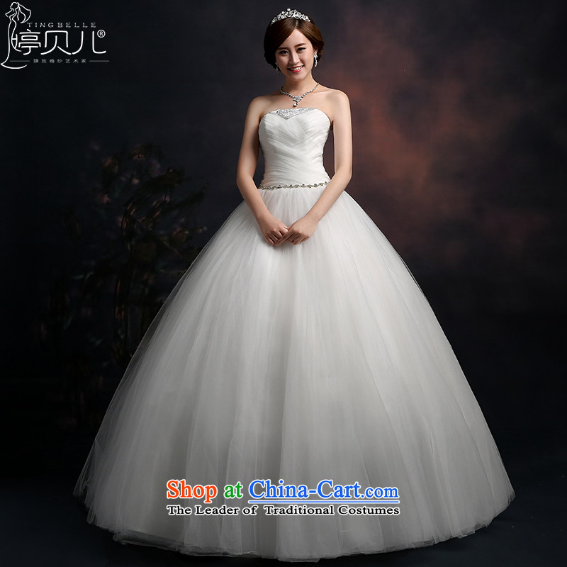 Beverly Ting wedding dresses in spring and summer 2015 new stylish Korean anointed chest wedding video thin straps Sau San alignment of the funds from the whiteM