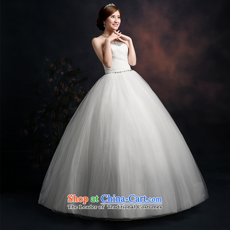 Beverly Ting wedding dresses in spring and summer 2015 new stylish Korean anointed chest wedding video thin straps Sau San alignment of the funds from the white M, Beverly (tingbeier ting) , , , shopping on the Internet