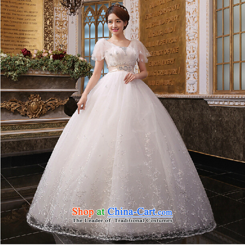 Yong-yeon and bride pregnant women wedding new moms 2015 Top Loin of a field shoulder lace Asian layout for larger integrated marriage yarn with white made no refunds or exchanges, Yong Size Yim Close shopping on the Internet has been pressed.