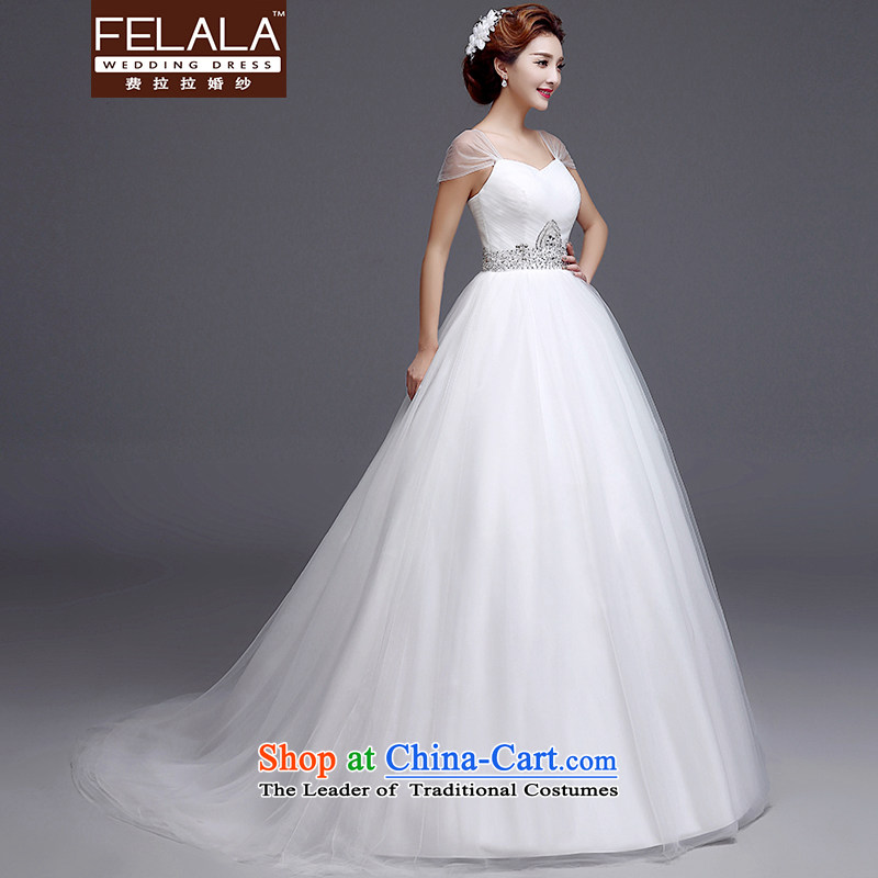 Ferrara 2015 new Korean shoulders with nails shiny cards drill tail wedding S(1 feet) of Ferrara wedding (FELALA) , , , shopping on the Internet