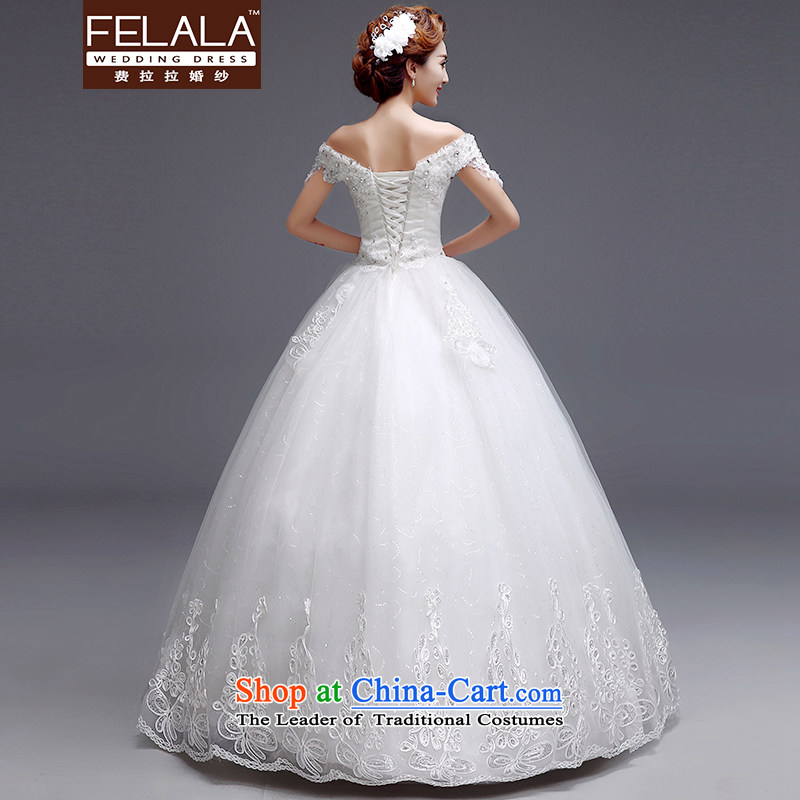 Ferrara 2015 new wedding Korean word sweet water shoulder straps drill bon bon skirt wedding XL(2 feet 2 Ferrara wedding (FELALA) , , , shopping on the Internet