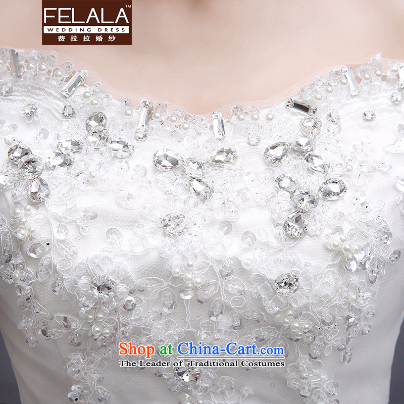 Ferrara 2015 new wedding Korean word sweet water shoulder straps drill bon bon skirt wedding XL(2 feet 2 Ferrara wedding (FELALA) , , , shopping on the Internet