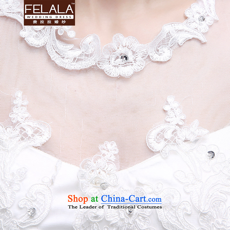 Ferrara 2015 new sweet lace on drill bow tie straps wedding dresses L(2 feet) of Ferrara wedding (FELALA) , , , shopping on the Internet