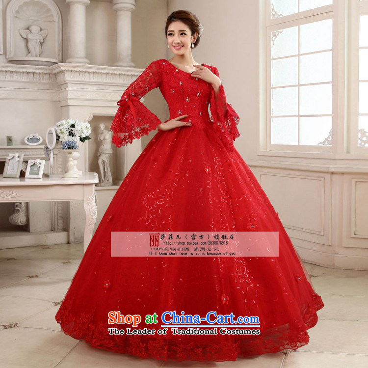 To align the long-sleeved wedding dresses 2015 new red marriages white lace straps for larger autumn and winter video thin red XXL do not need to return the picture, prices, brand platters! The elections are supplied in the national character of distribution, so action, buy now enjoy more preferential! As soon as possible.