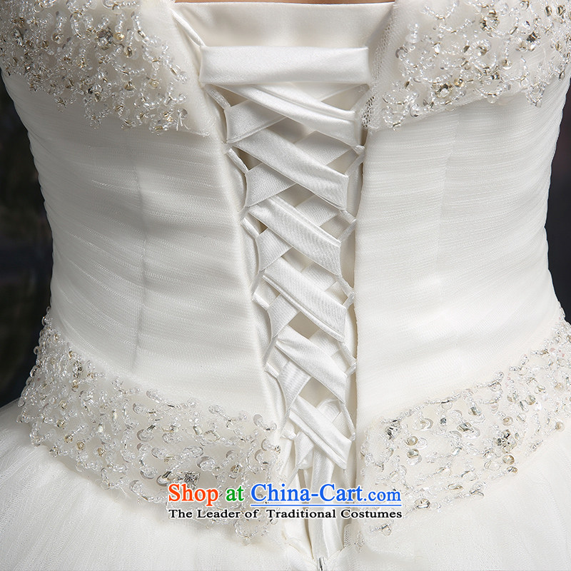 Beverly Ting anointed chest Wedding 2015 new spring and summer fall Korean Sau San video thin wedding dresses diamond larger straps to align, white XXL, Beverly Ting (tingbeier) , , , shopping on the Internet