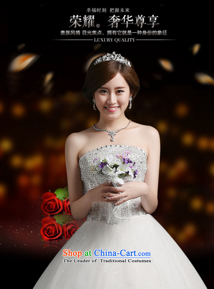 Beverly Ting wedding dresses in spring and summer 2015 new stylish Korean anointed chest wedding code strap graphics to align the thin lace, Diamond White S picture, prices, brand platters! The elections are supplied in the national character of distribution, so action, buy now enjoy more preferential! As soon as possible.