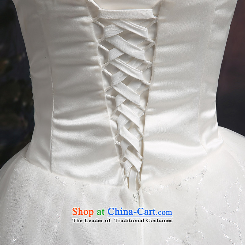 Beverly Ting wedding dresses in spring and summer 2015 new stylish Korean anointed chest wedding code strap graphics to align the thin lace, Diamond White , Beverly (tingbeier ting) , , , shopping on the Internet