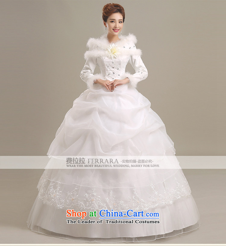 Ferrara 2015 new Korean sweet wedding thick cotton plus long-sleeved wedding dresses, large winter autumn and winter wedding L(2 feet 1) Picture, prices, brand platters! The elections are supplied in the national character of distribution, so action, buy now enjoy more preferential! As soon as possible.