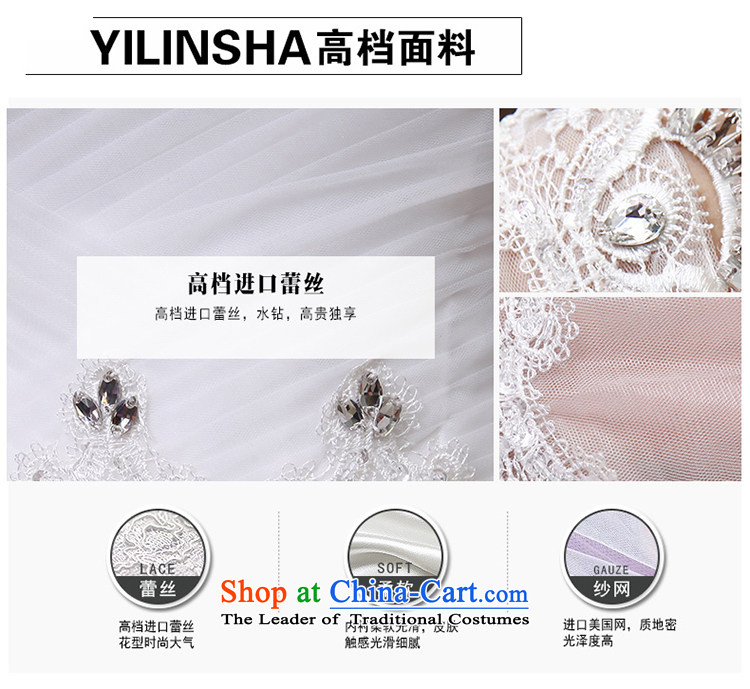 According to Lin Sha 2015 new wedding dresses in the shoulder of the word Cuff 