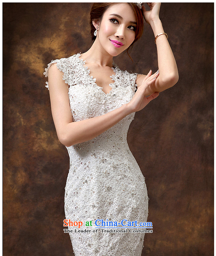 According to Lin Sa 2015 crowsfoot tail wedding new stylish Korean Sau San lace shoulder straps crowsfoot wedding dress code are pictures, prices, brand platters! The elections are supplied in the national character of distribution, so action, buy now enjoy more preferential! As soon as possible.