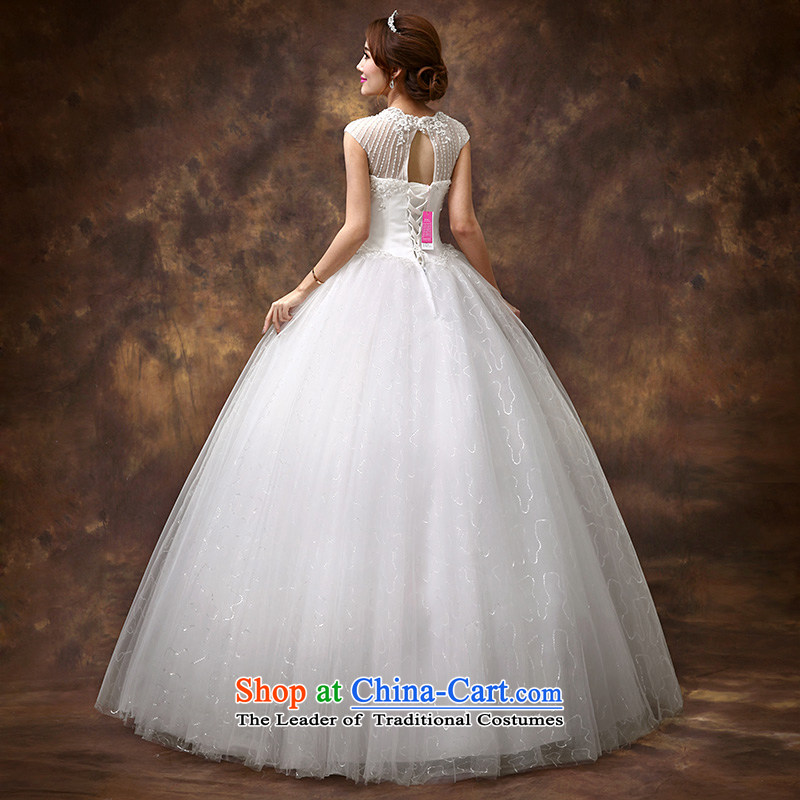 Wedding dresses new 2014 autumn and winter larger shoulder for half a long-sleeved Korean modern marriages to align according to Lin Sha , , , M shopping on the Internet