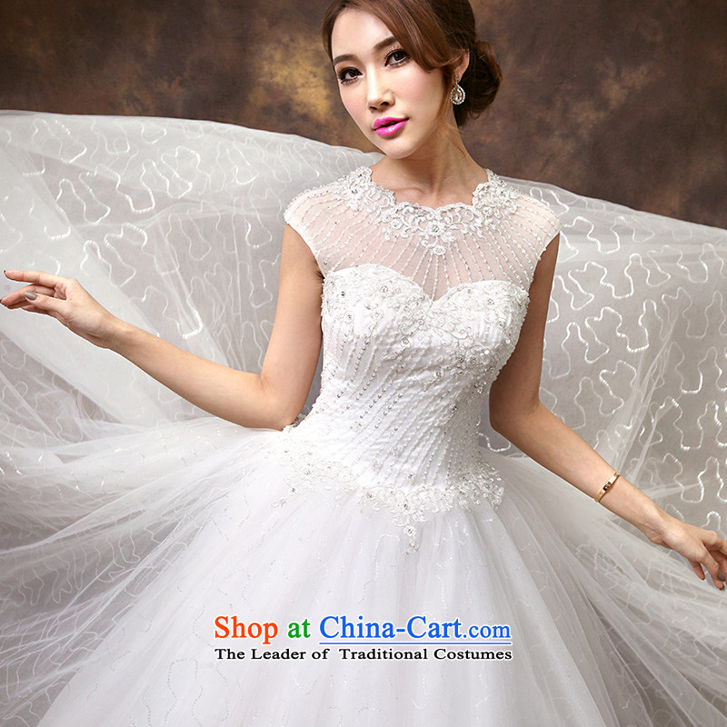 Wedding dresses new 2014 autumn and winter larger shoulder for half a long-sleeved Korean modern marriages to align according to Lin Sha , , , M shopping on the Internet