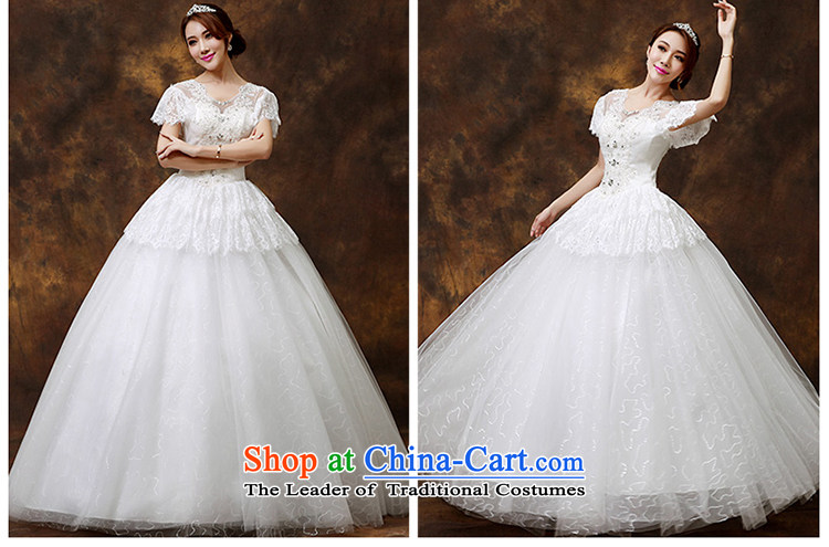 Wedding dresses to align the new 2015 large bride video thin lace a shoulder short-sleeved wedding M brand, prices, picture platters! The elections are supplied in the national character of distribution, so action, buy now enjoy more preferential! As soon as possible.