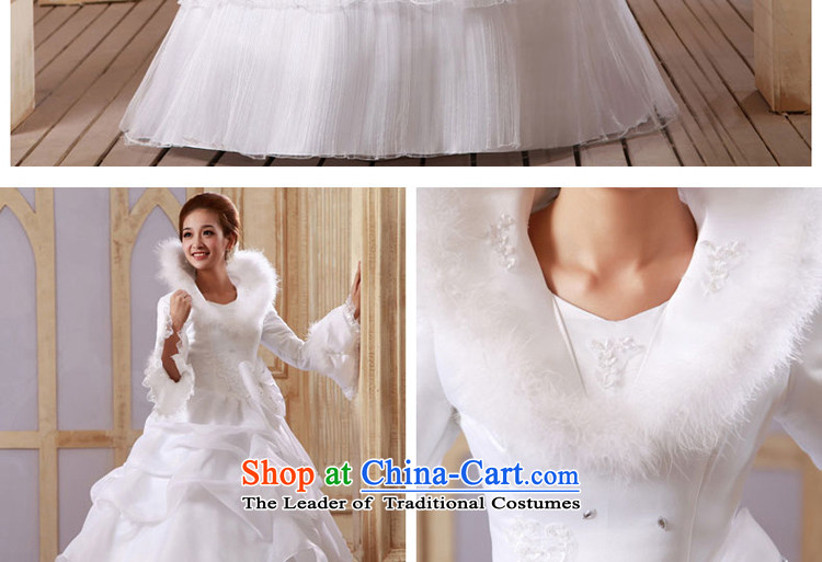 7 Color 7 tone Korean winter 2015 new stylish long-sleeved plus cotton married women warm winter clothing to align the wedding dresses H048 white zipper XL Photo, prices, brand platters! The elections are supplied in the national character of distribution, so action, buy now enjoy more preferential! As soon as possible.