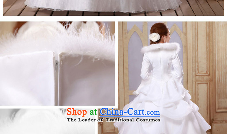 7 Color 7 tone Korean winter 2015 new stylish long-sleeved plus cotton married women warm winter clothing to align the wedding dresses H048 white zipper XL Photo, prices, brand platters! The elections are supplied in the national character of distribution, so action, buy now enjoy more preferential! As soon as possible.
