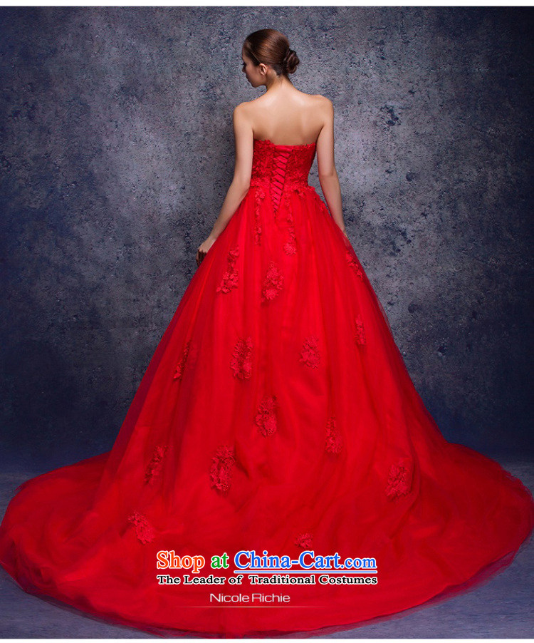 Wedding dresses new 2015 Autumn red anointed chest wedding manually bind with long wire blossoms tail marriages wedding winter tail L(7 100CM days no reason to return pictures), prices, brand platters! The elections are supplied in the national character of distribution, so action, buy now enjoy more preferential! As soon as possible.