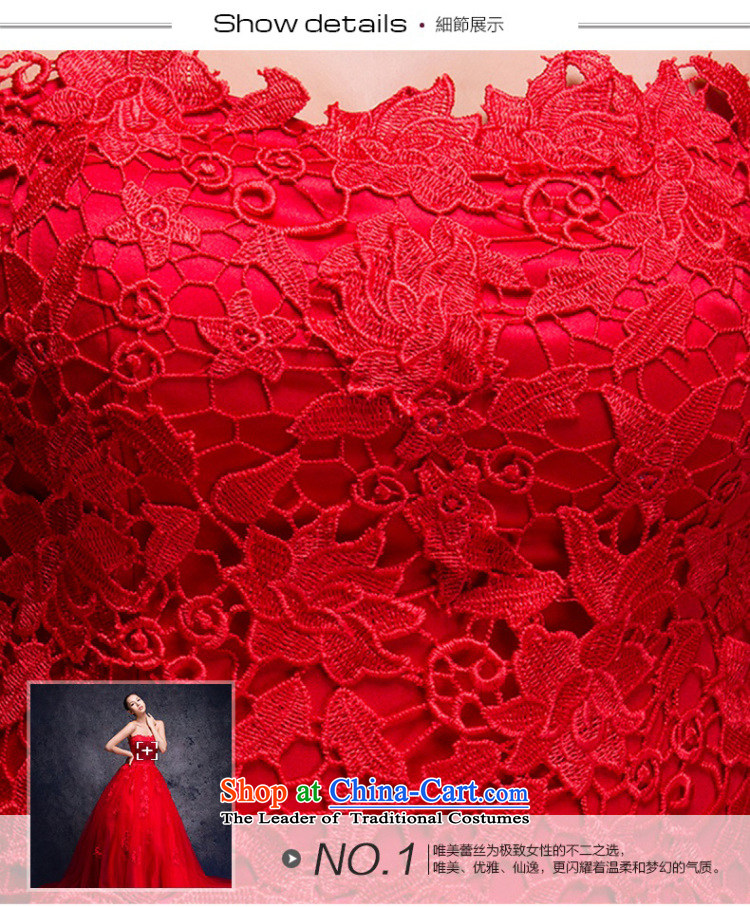 Wedding dresses new 2015 Autumn red anointed chest wedding manually bind with long wire blossoms tail marriages wedding winter tail L(7 100CM days no reason to return pictures), prices, brand platters! The elections are supplied in the national character of distribution, so action, buy now enjoy more preferential! As soon as possible.