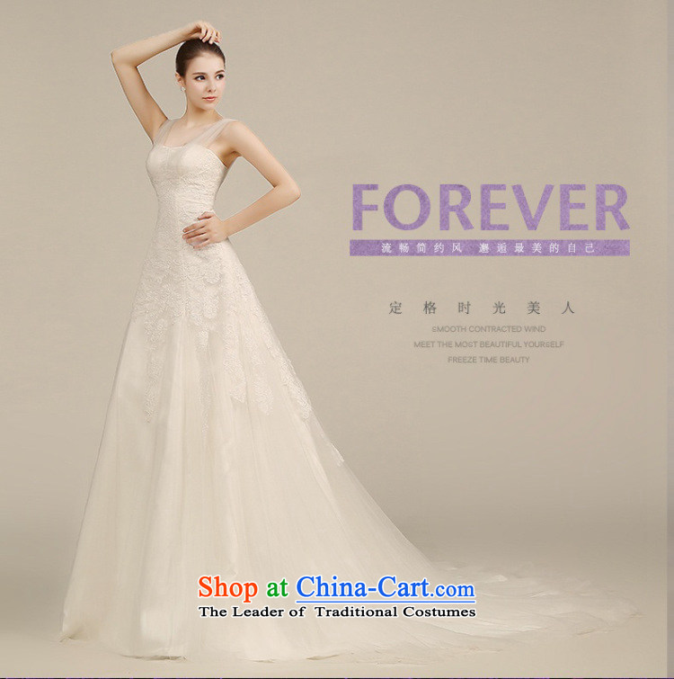 Wedding dresses new 2015 autumn and winter stylish Korean shoulders wedding lace straps marriages wedding small trailing wedding video thin Sau San tail 60CM L picture, prices, brand platters! The elections are supplied in the national character of distribution, so action, buy now enjoy more preferential! As soon as possible.
