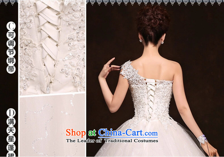 Yong-yeon and bride wedding dresses 2015 new Korean Edition click Align the shoulder to graphics thin diamond jewelry lace wedding White M pictures, prices, brand platters! The elections are supplied in the national character of distribution, so action, buy now enjoy more preferential! As soon as possible.