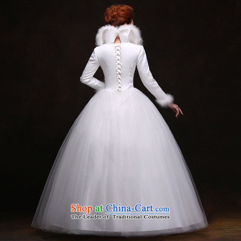 Yet, a winter 2014 new winter wedding dresses long-sleeved gross for thick cotton folder wedding yf6562 white L, yet a , , , shopping on the Internet