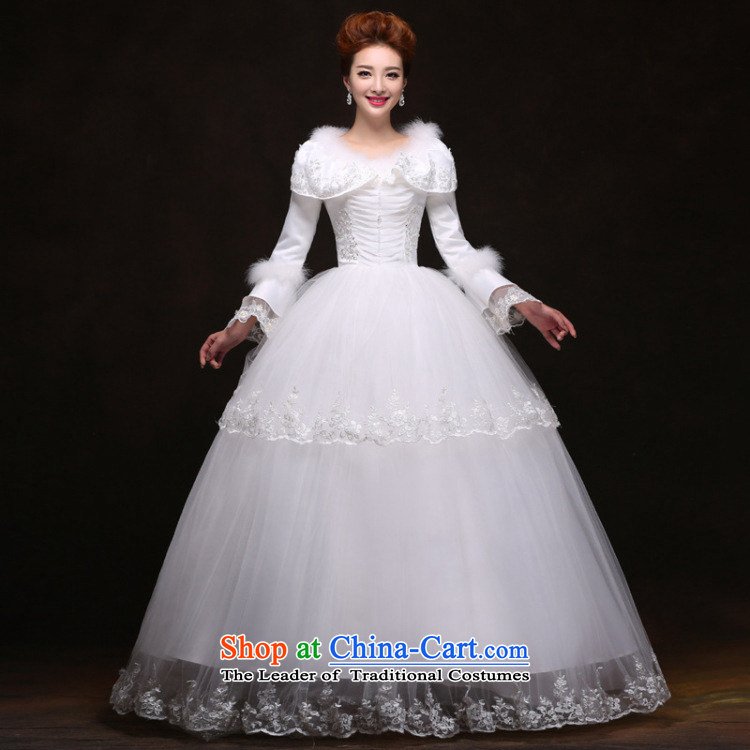 Naoji a new 2014 winter wedding dress the cotton waffle long-sleeved wedding yf6421 White XL Photo, prices, brand platters! The elections are supplied in the national character of distribution, so action, buy now enjoy more preferential! As soon as possible.