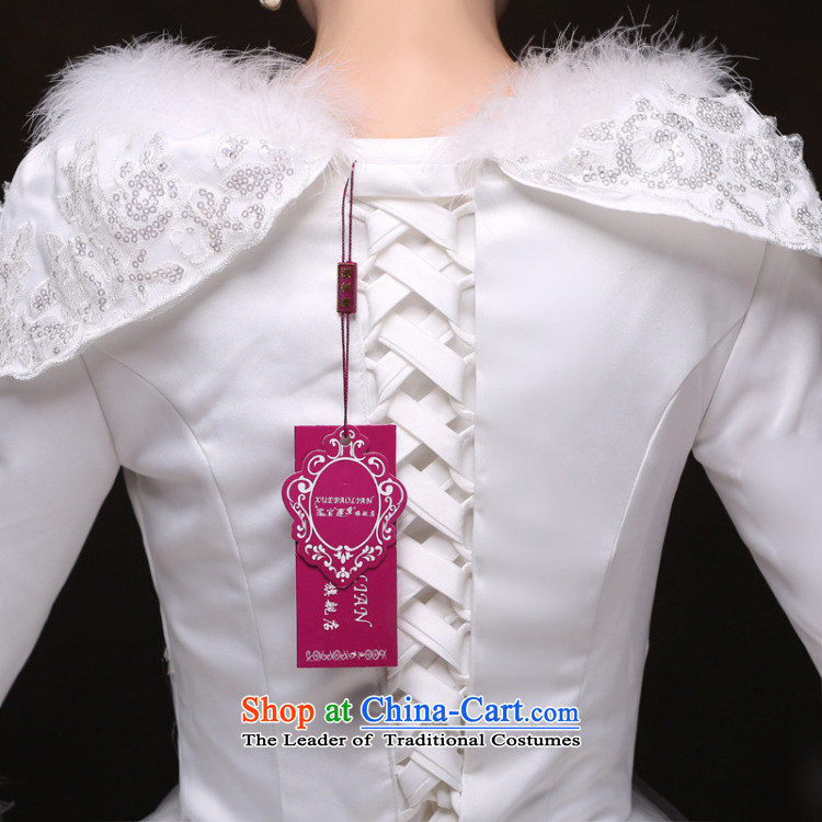 Naoji a new 2014 winter wedding dress the cotton waffle long-sleeved wedding yf6421 White XL Photo, prices, brand platters! The elections are supplied in the national character of distribution, so action, buy now enjoy more preferential! As soon as possible.