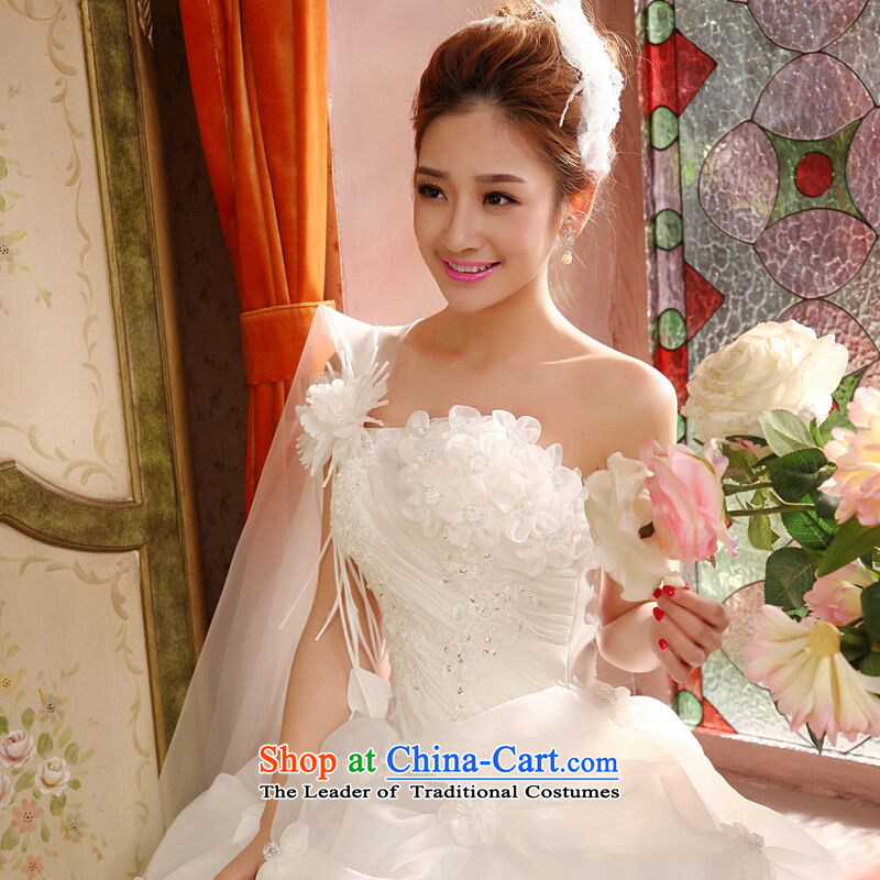 Love So Peng New 2015 wedding dresses and stylish Korean style to align the shoulder larger Fat MM video thin wedding spring, summer, autumn and classic style package, Love Returning M so Peng (AIRANPENG) , , , shopping on the Internet